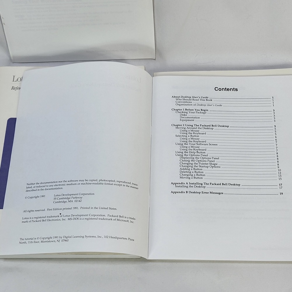 VTG 1990 Lotus Works Tutorial Reference Financial Worksheet User Guide Books - Picture 9 of 10